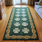 Irish Shamrock Runner Rug - Nature Design | Serene Runner Rug