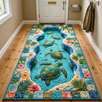 Island Escape Runner Rug - Nature Design | Serene Runner Rug