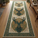 Ivory Antlers Runner Carpet Runner Rug - Cute Pet Design | Animal Printed Runner Rug
