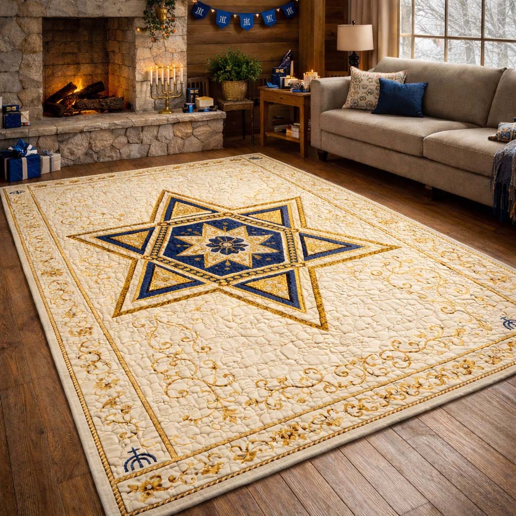 Ivory Star Grace area rug in a living room