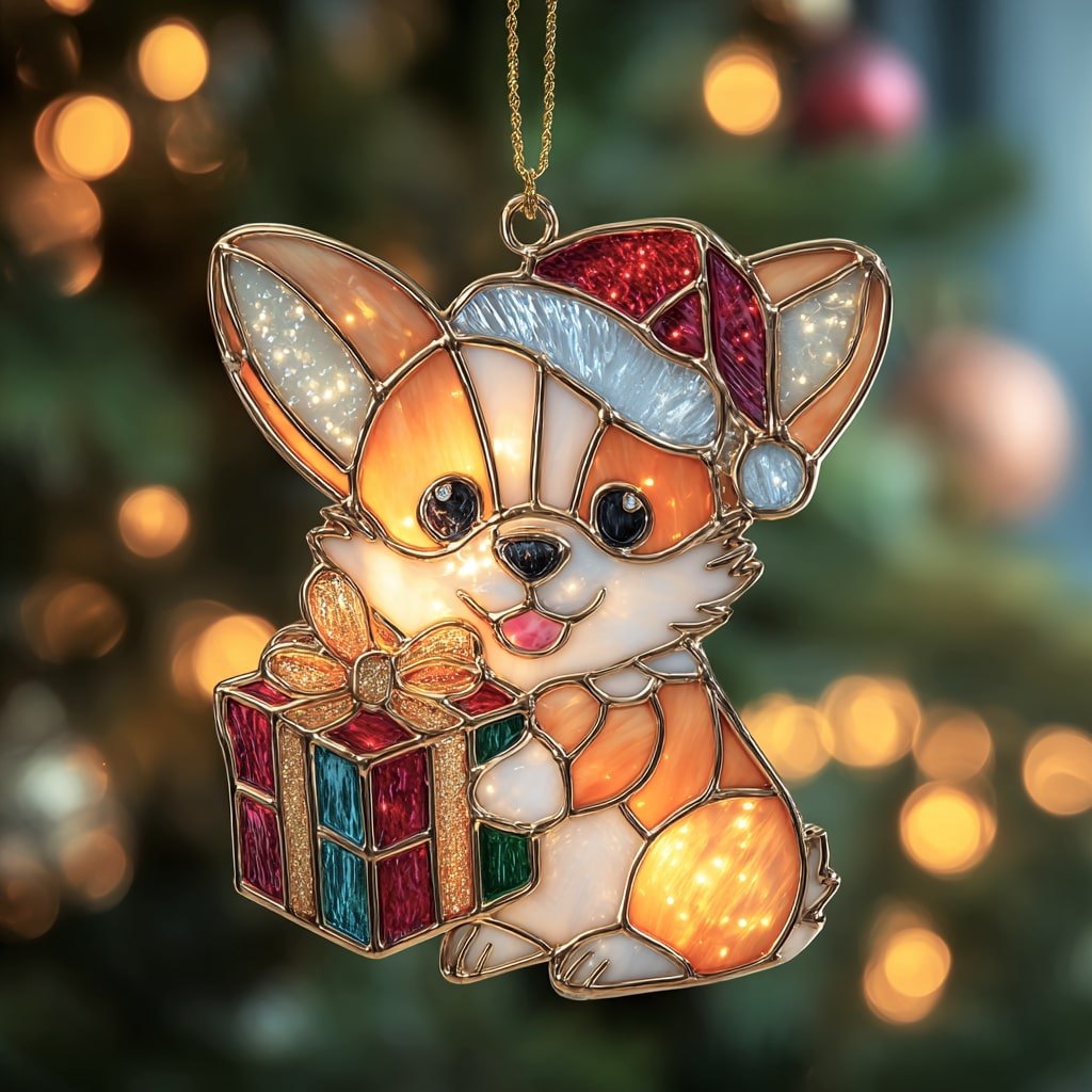 Jolly Dog Christmas Ornament