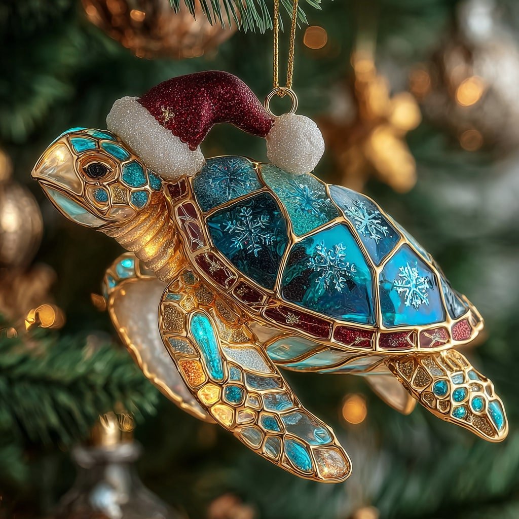 Jolly Shell Christmas Ornament