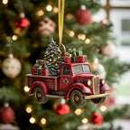 Jolly Truck Christmas Ornament