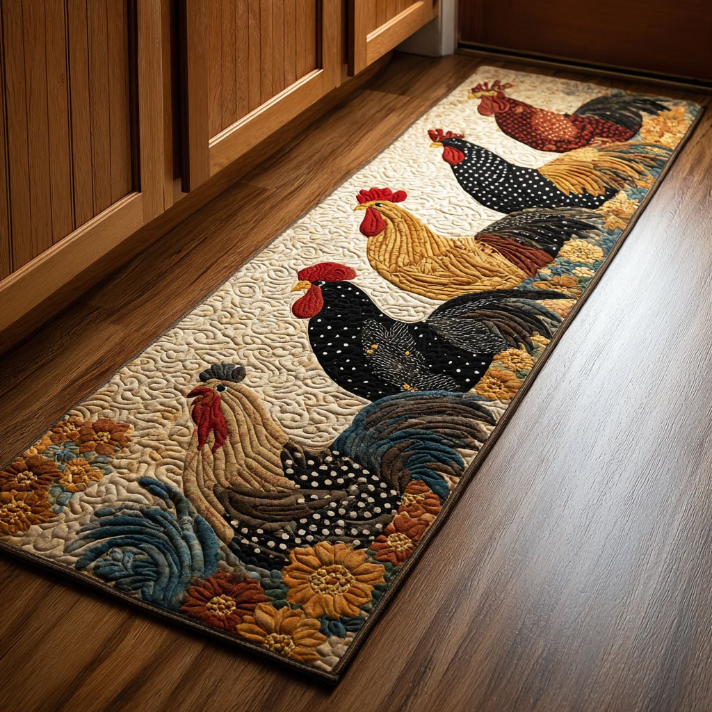Jolly Chickens Runner Carpet Runner Rug - Cute Pet Design | Animal Printed Runner Rug