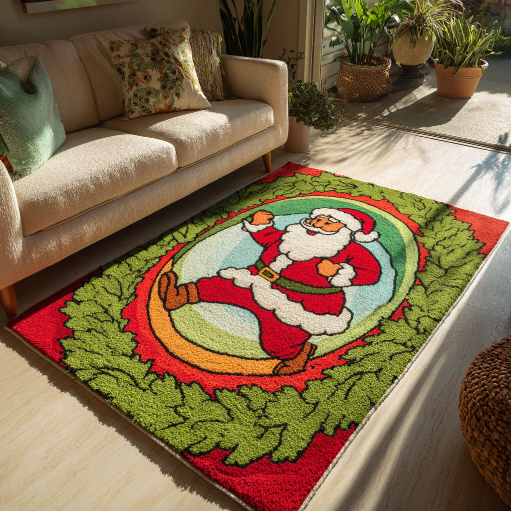 Jolly Circle area rug in a living room