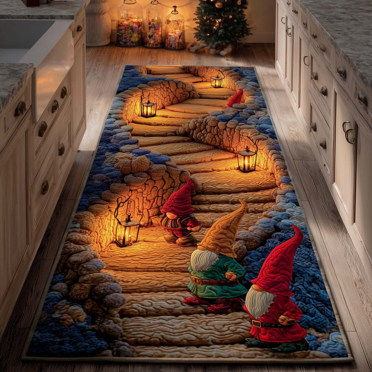 Jolly Gnome Runner Rug - Nature Design | Serene Runner Rug
