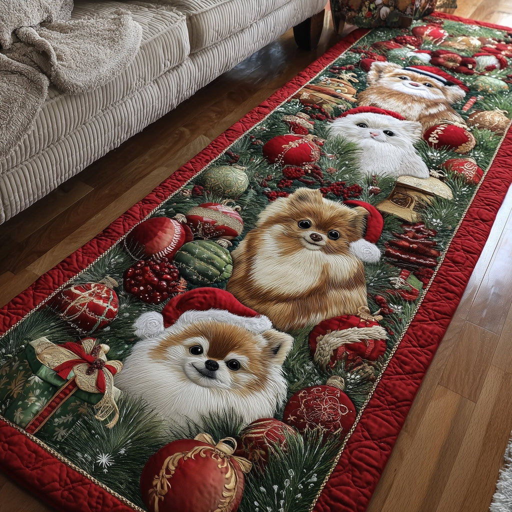 Jolly Pomeranian Runner Rug - Nature Design | Serene Runner Rug