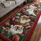 Jolly Pomeranian Runner Rug - Nature Design | Serene Runner Rug