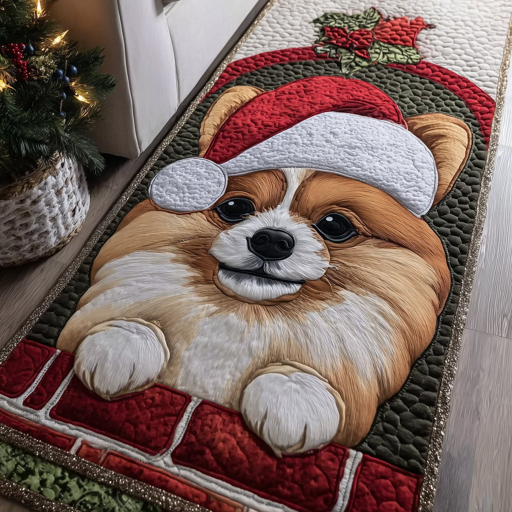 Jolly Pomeranian Runner Rug - Nature Design | Serene Runner Rug