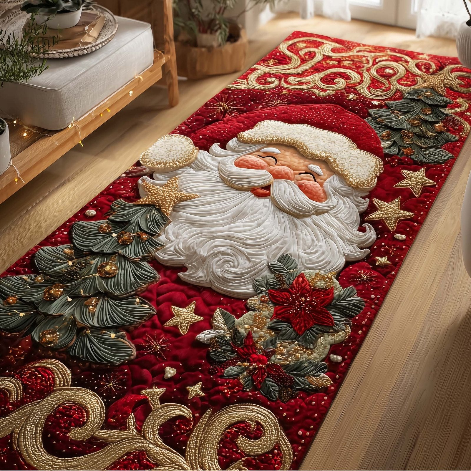 Jolly Santa Runner Rug - Nature Design | Serene Runner Rug