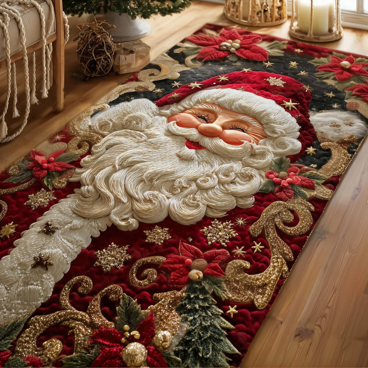 Jolly Santa Runner Rug - Nature Design | Serene Runner Rug