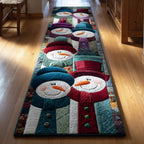 Jolly Snowman Runner Carpet Runner Rug - Cute Pet Design | Animal Printed Runner Rug