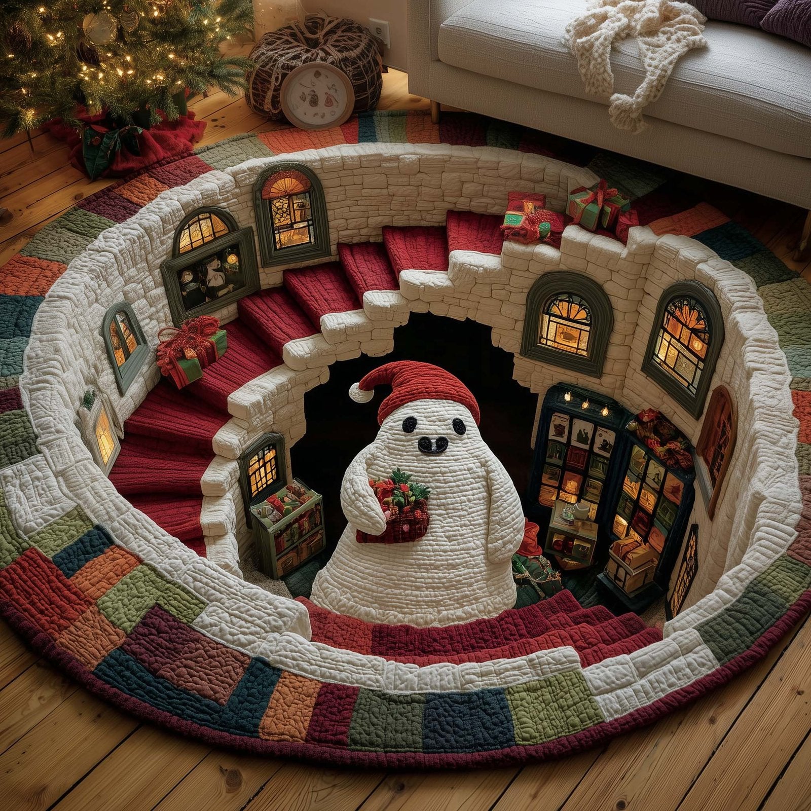 Jolly Spirit Round Mat Rug - Nature Design | Serene Home Decor