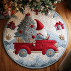 Jolly Tree Round Mat Rug - washable non-slip printed rug