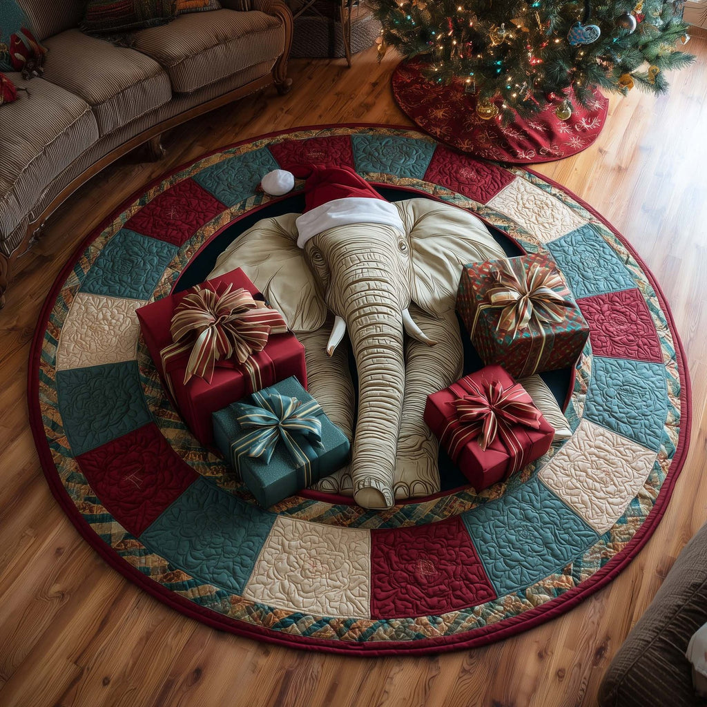 Jolly Tusk Round Mat Rug - Nature Design | Serene Home Decor