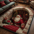 Jolly Workshop area rug in a living room