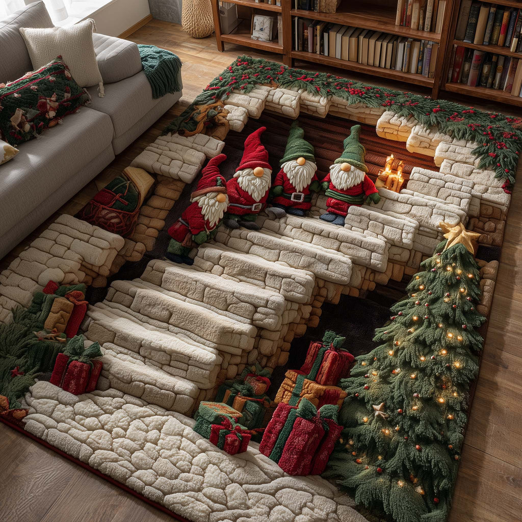 Jolly Workshop area rug in a living room
