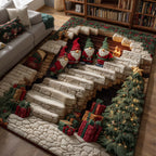 Jolly Workshop area rug in a living room