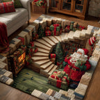 Jolly Workshop area rug in a living room