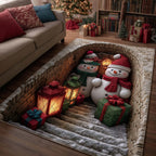 Jolly Workshop area rug in a living room