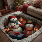 Jolly Workshop area rug in a living room