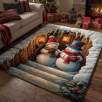 Jolly Workshop area rug in a living room