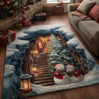 Jolly Workshop area rug in a living room