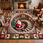 Jolly Workshop area rug in a living room