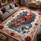 Jolly Workshop area rug in a living room