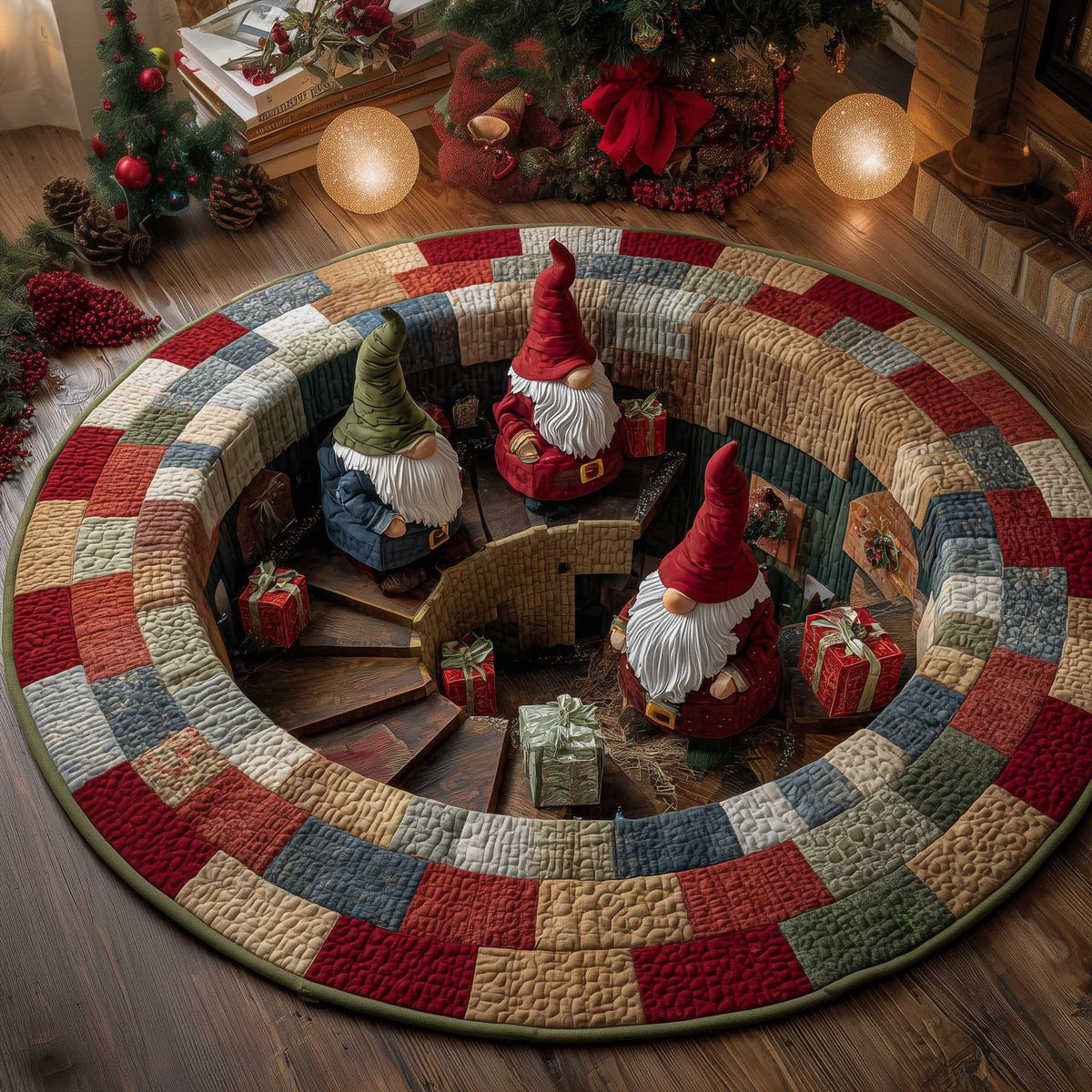 Jolly Workshop Round Mat Rug - Nature Design | Serene Home Decor