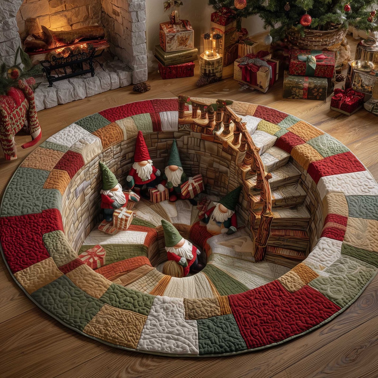 Jolly Workshop Round Mat Rug - Nature Design | Serene Home Decor