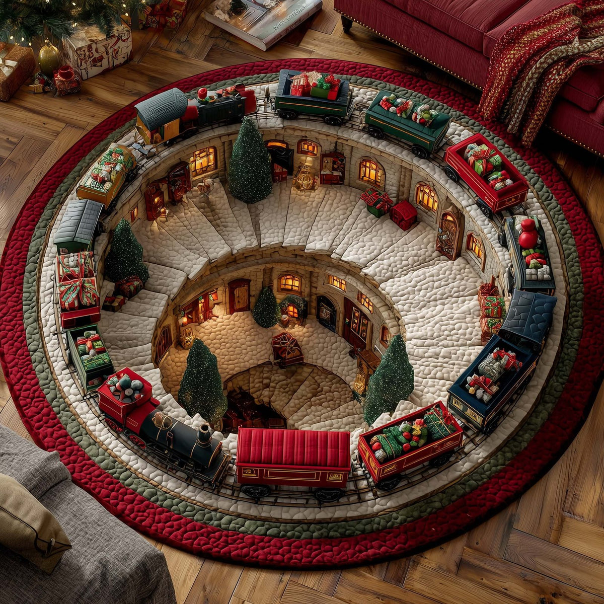 Jolly Workshop Round Mat Rug - Nature Design | Serene Home Decor