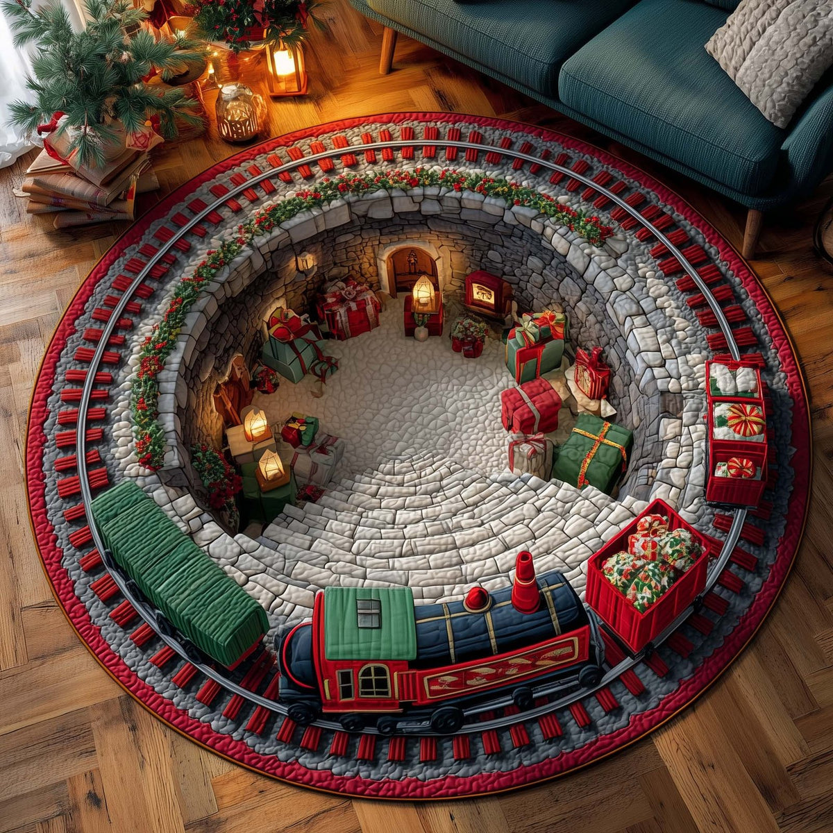 Jolly Workshop Round Mat Rug - Nature Design | Serene Home Decor