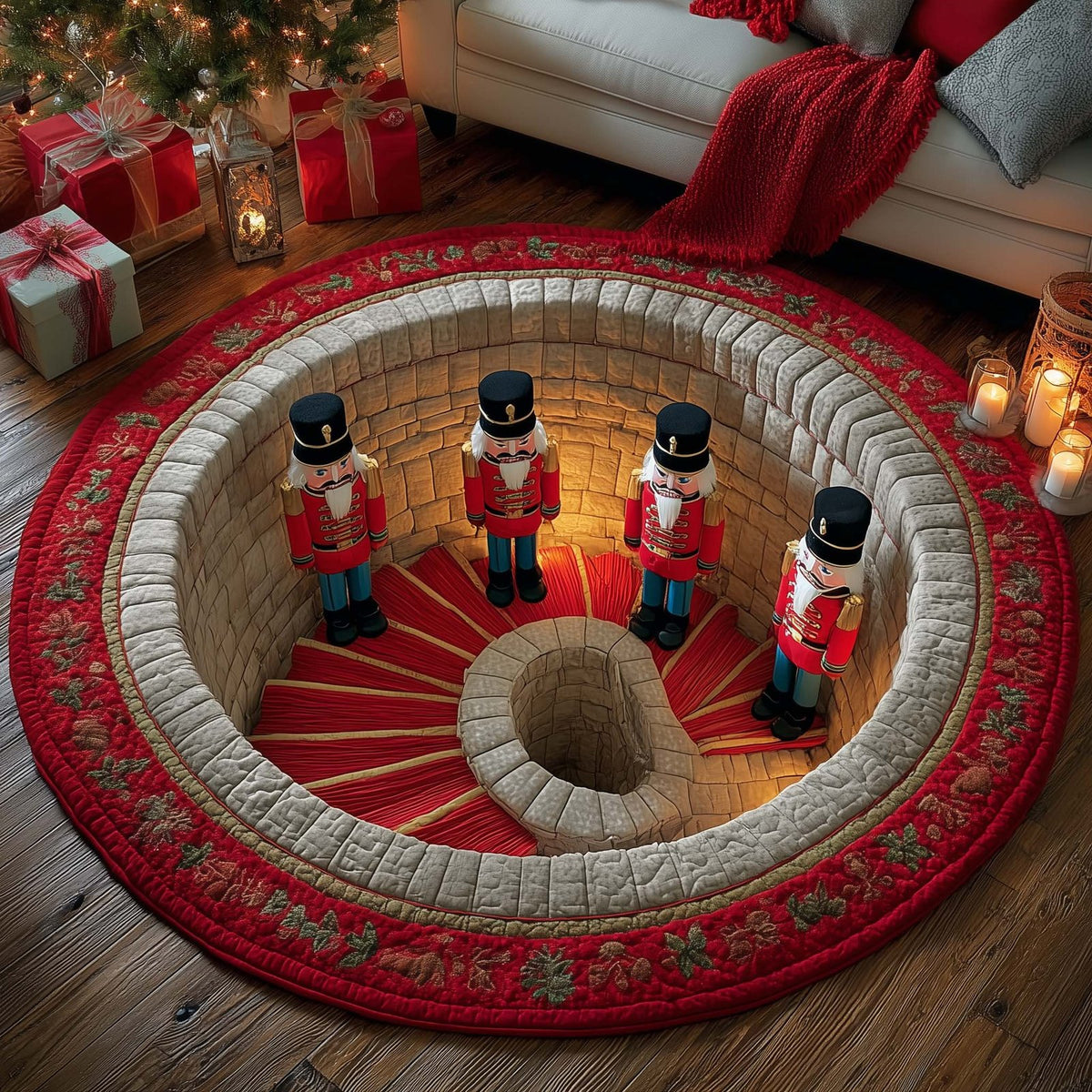 Jolly Workshop Round Mat Rug - Nature Design | Serene Home Decor
