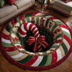 Jolly Workshop (Design 36) Round Mat Rug - washable non-slip printed rug