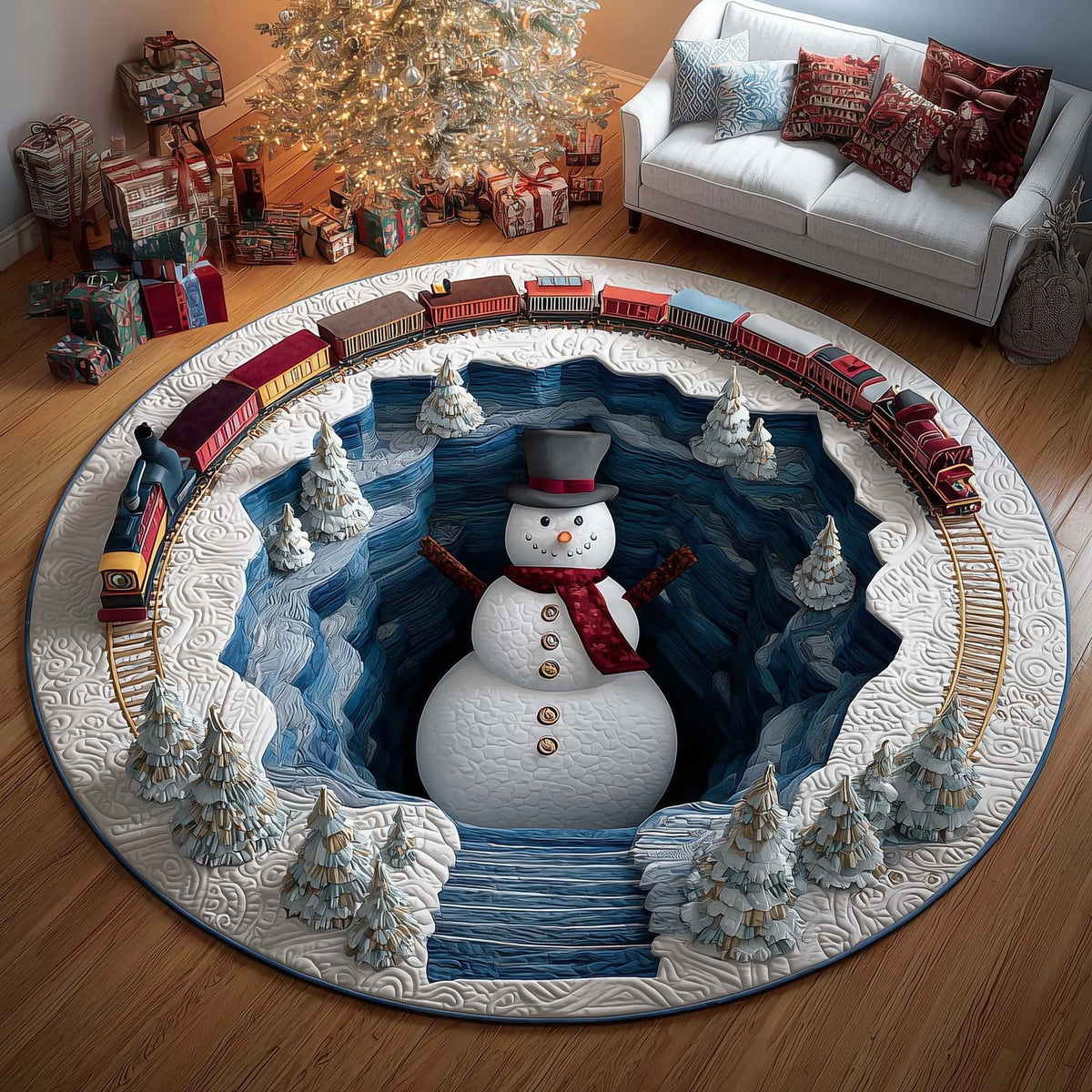 Jolly Workshop Round Mat Rug - Nature Design | Serene Home Decor