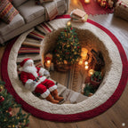Jolly Workshop Round Mat Rug - Nature Design | Serene Home Decor