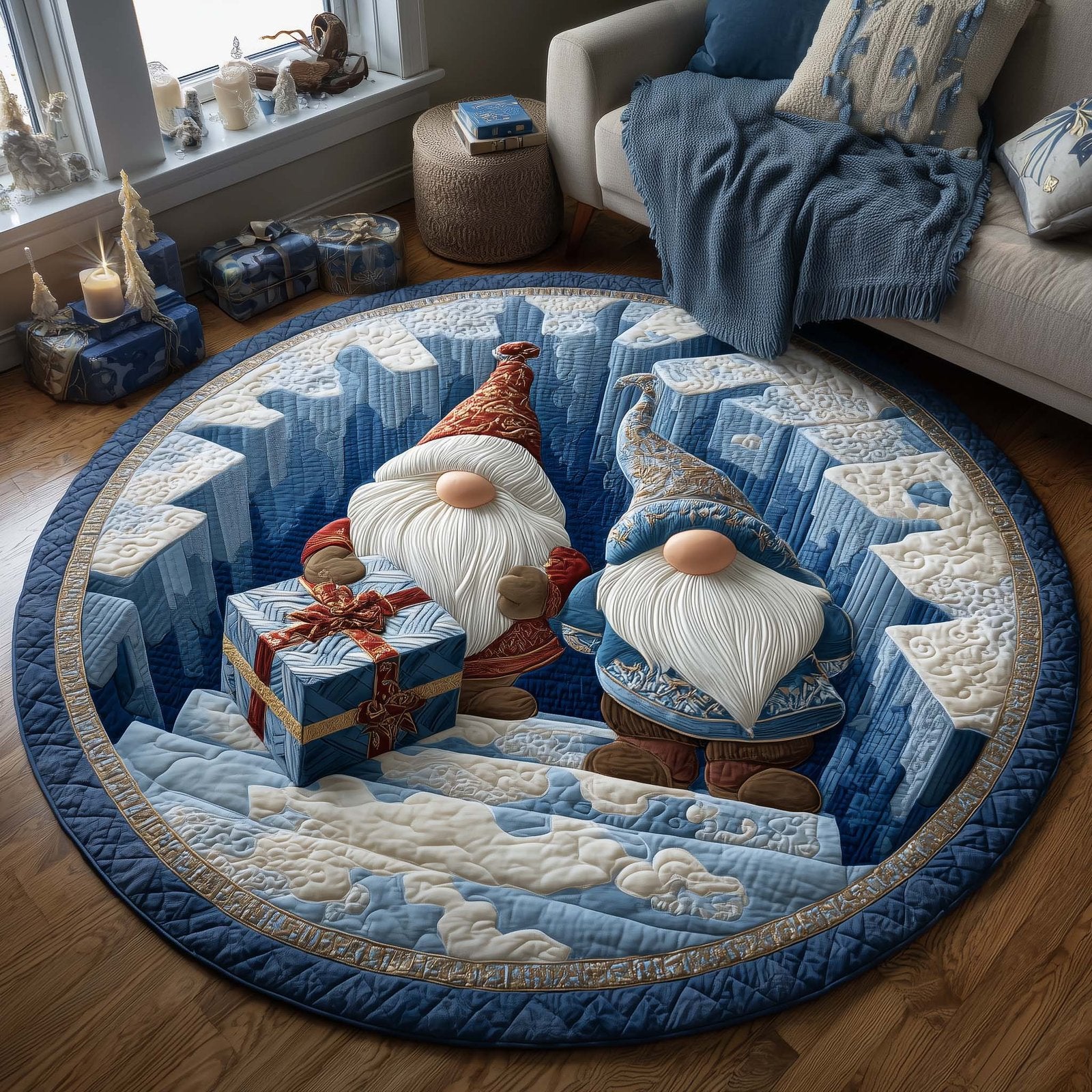 Jolly Workshop Round Mat Rug - Nature Design | Serene Home Decor