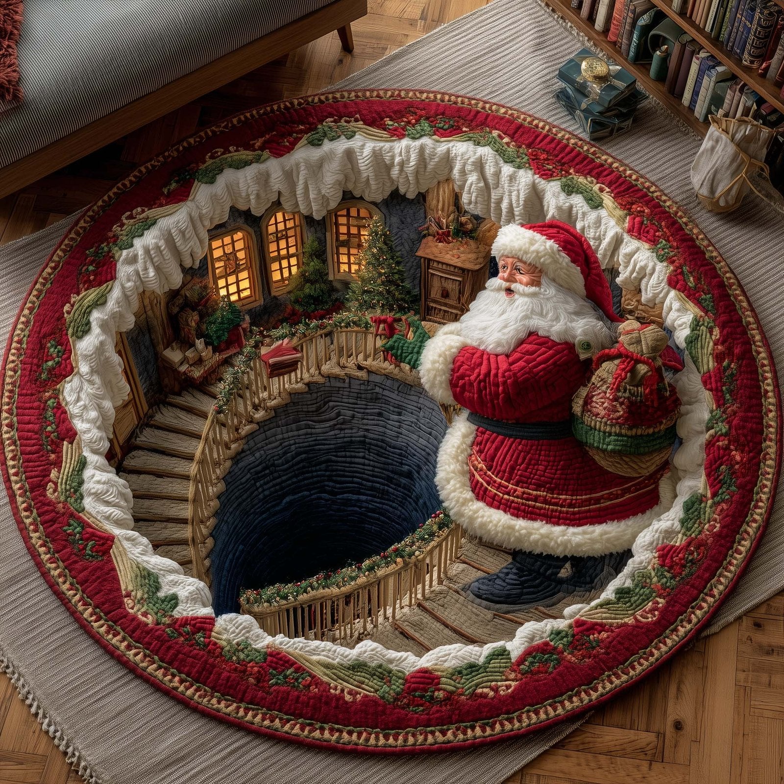 Jolly Workshop Round Mat Rug - Nature Design | Serene Home Decor