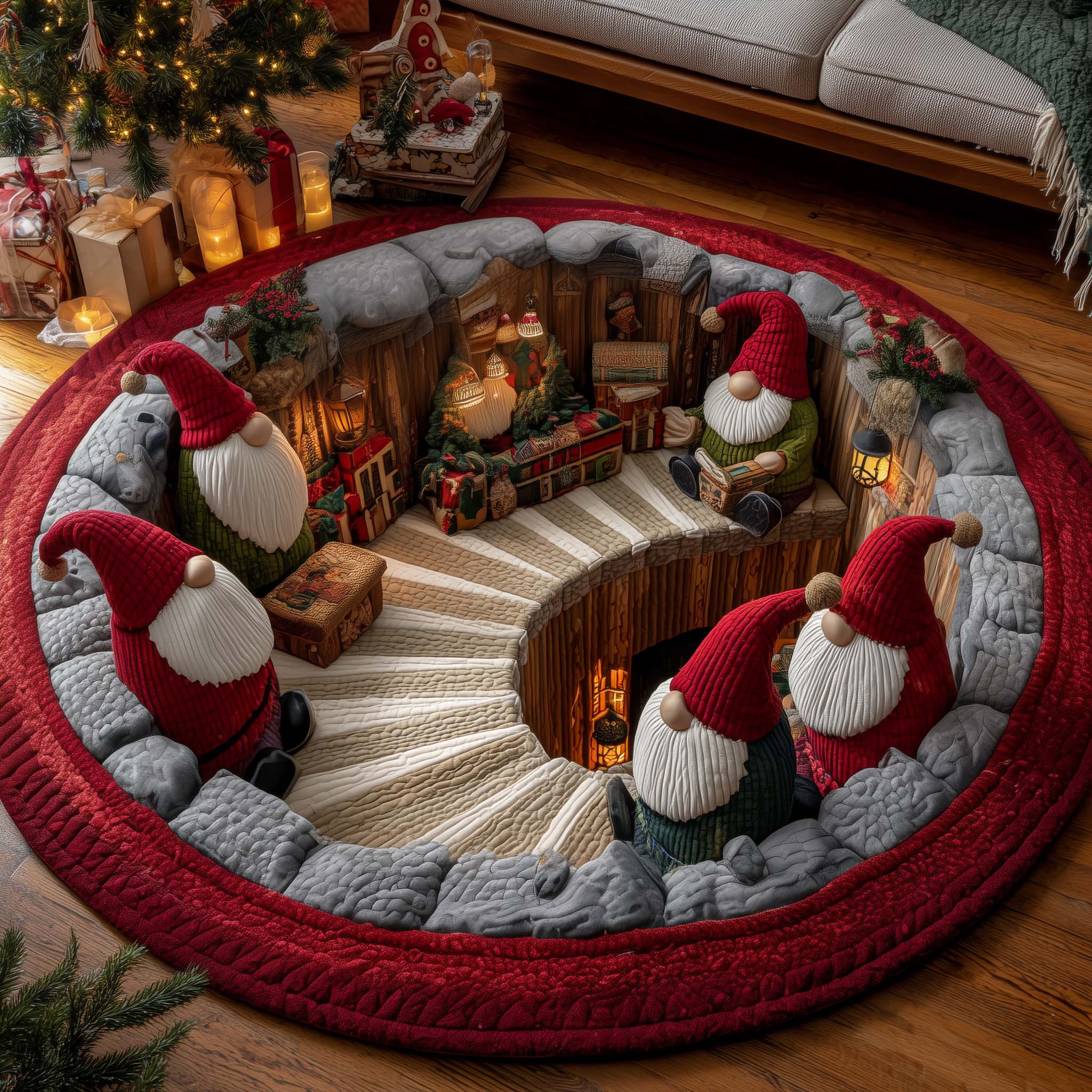 Jolly Workshop Round Mat Rug GFTOTP15301