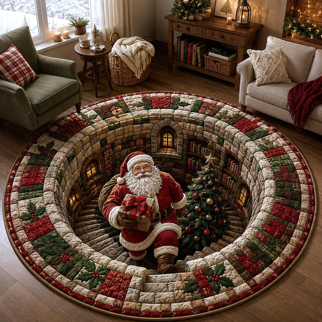 Jolly Workshop Round Mat Rug - Nature Design | Nature Round Rug - washable non-slip printed rug