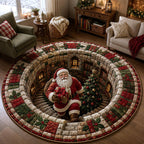 Jolly Workshop Round Mat Rug - Nature Design | Nature Round Rug - washable non-slip printed rug
