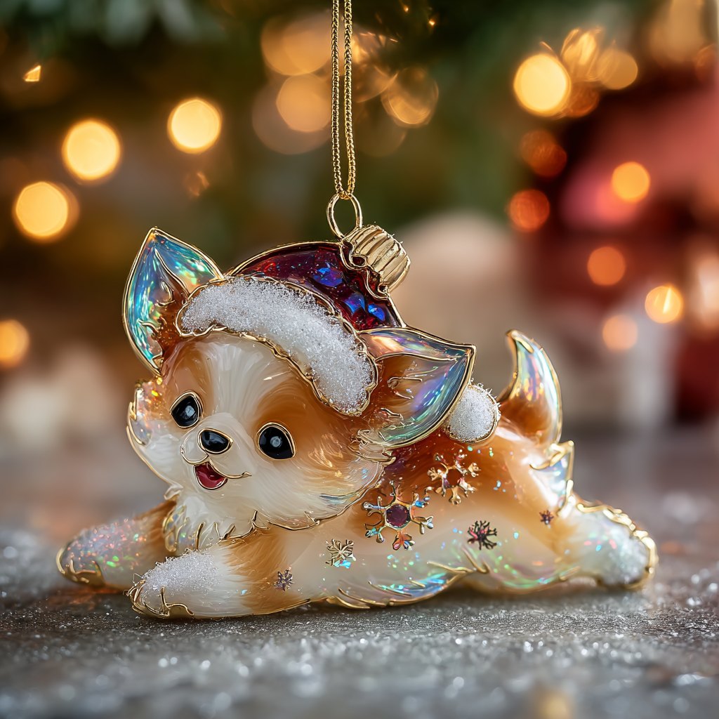 Joyful Pup of Mine Christmas Ornament