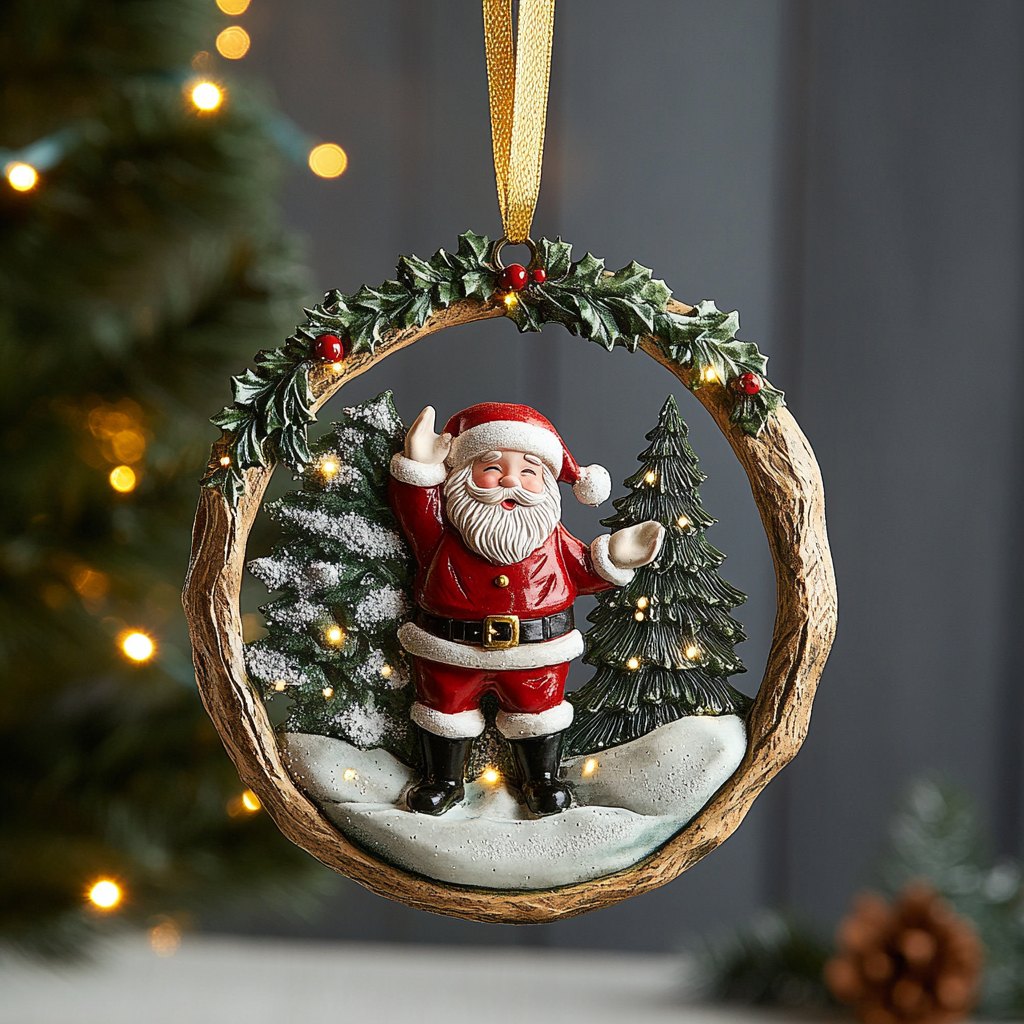 Winter Cardinals Christmas Ornament