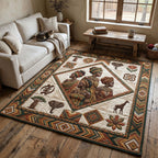 Juneteenth Legacy area rug in a living room