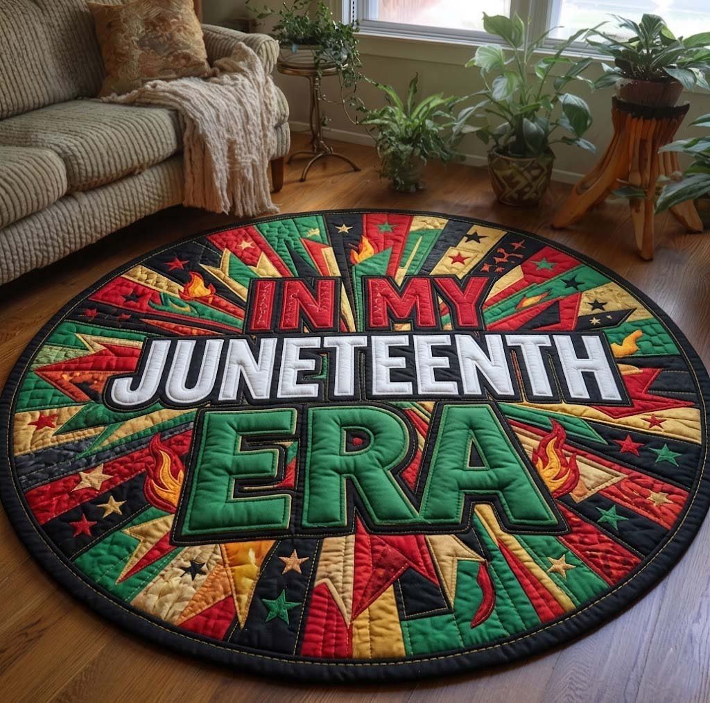 Juneteenth Round Mat Rug - Nature Design | Serene Home Decor
