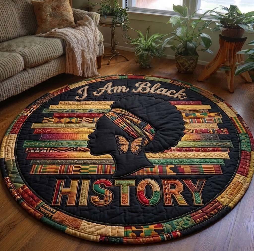 Juneteenth Round Mat Rug - Nature Design | Serene Home Decor