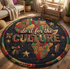 Juneteenth Round Mat Rug - Nature Design | Serene Home Decor