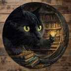 Keeper of Tomes Round Mat Rug - washable non-slip printed rug