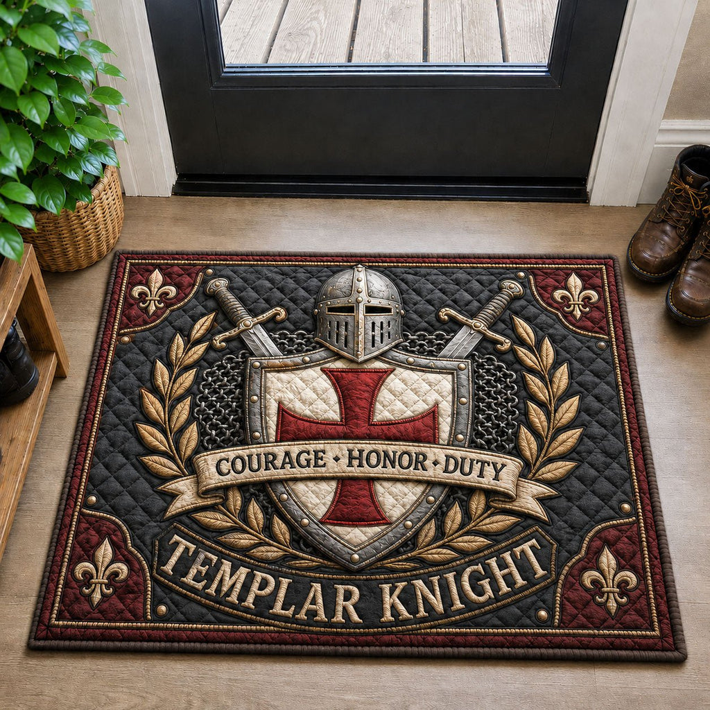 Knightly Honor Crest Doormat - Nature Design | Printed Welcome Doormat